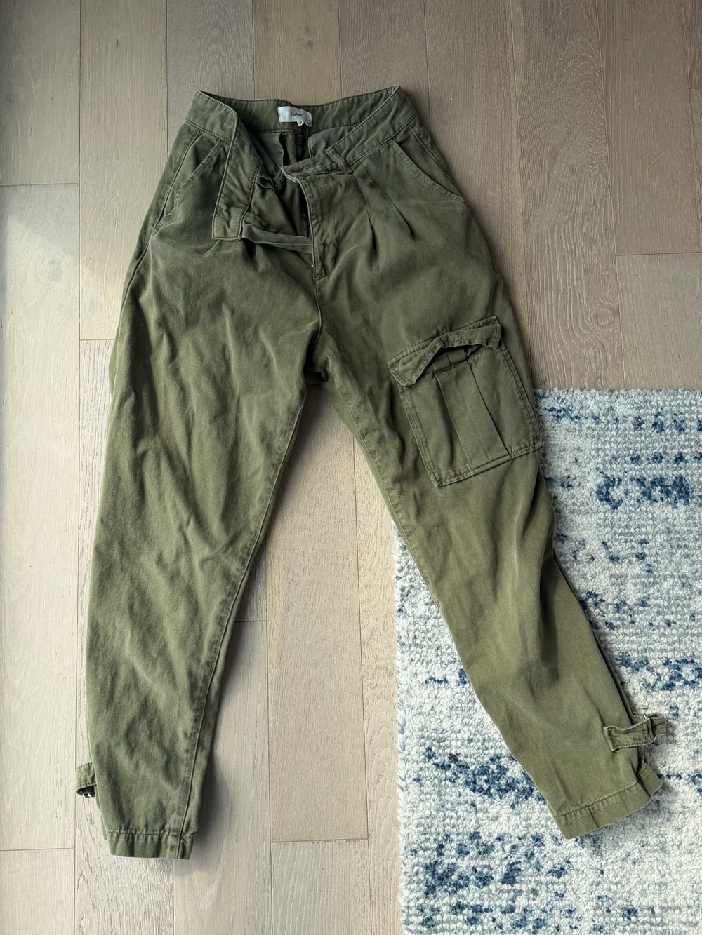 ba&sh Olive Cargo Tapered Utility Pants